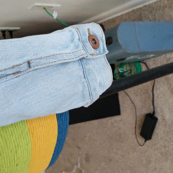 Women's wild Fable distressed light jean jacket small - Picture 7 of 9